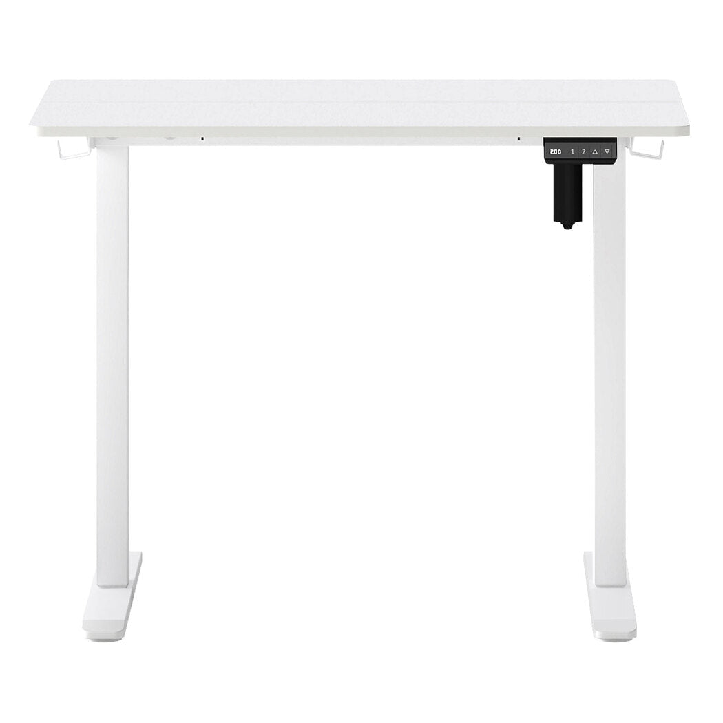 Electric Height Adjustable Standing Desk 90x60cm with Dual Panels - White - Rivercity House & Home Co. (ABN 18 642 972 209) - Affordable Modern Furniture Australia