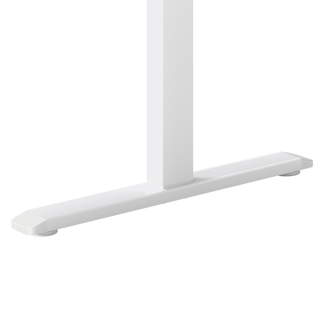 Electric Height Adjustable Standing Desk 90x60cm with Dual Panels - White - Rivercity House & Home Co. (ABN 18 642 972 209) - Affordable Modern Furniture Australia