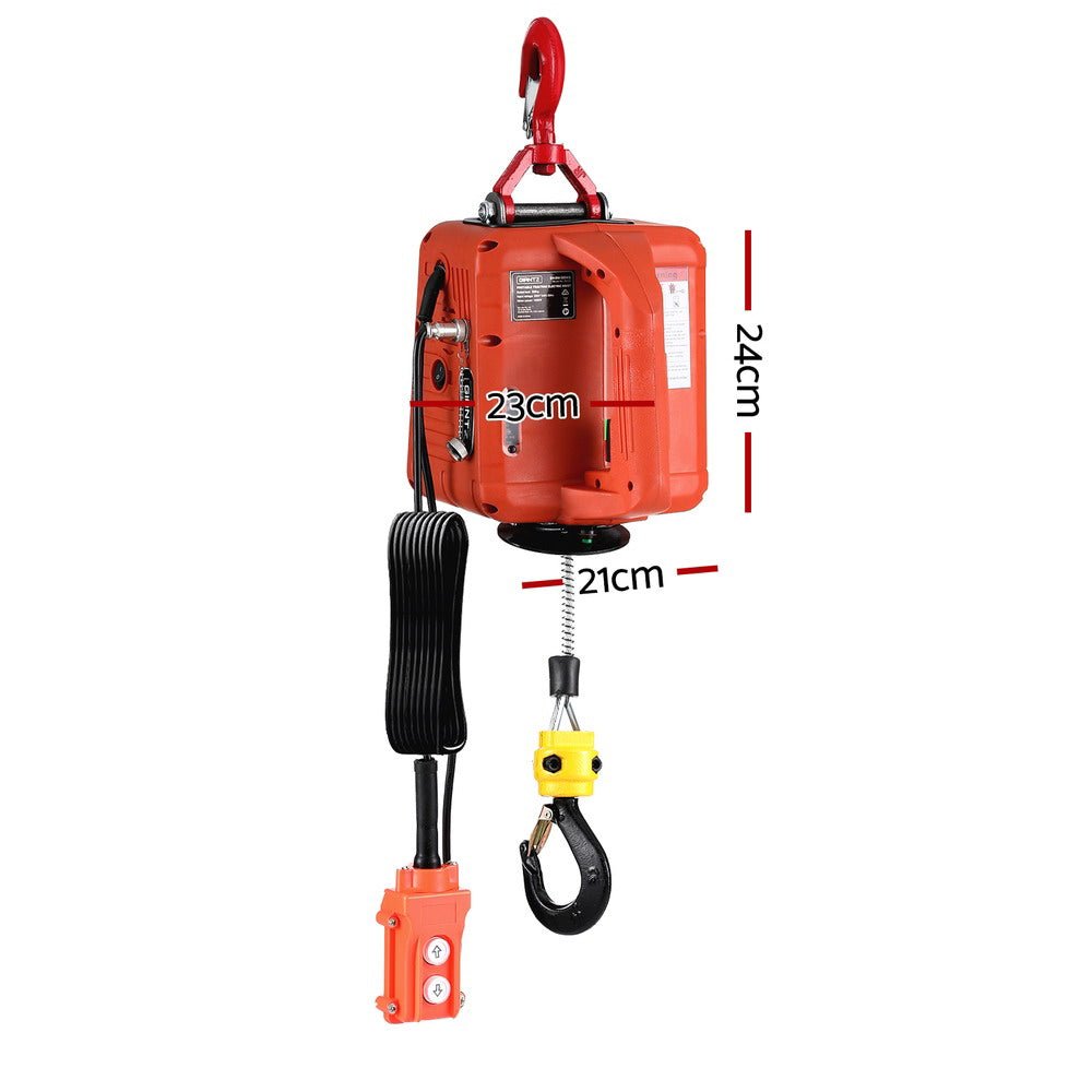Electric Hoist Winch 500KG Wired/Wireless Remote Control - Tools > Industrial Tools - Rivercity House & Home Co. (ABN 18 642 972 209) - Affordable Modern Furniture Australia