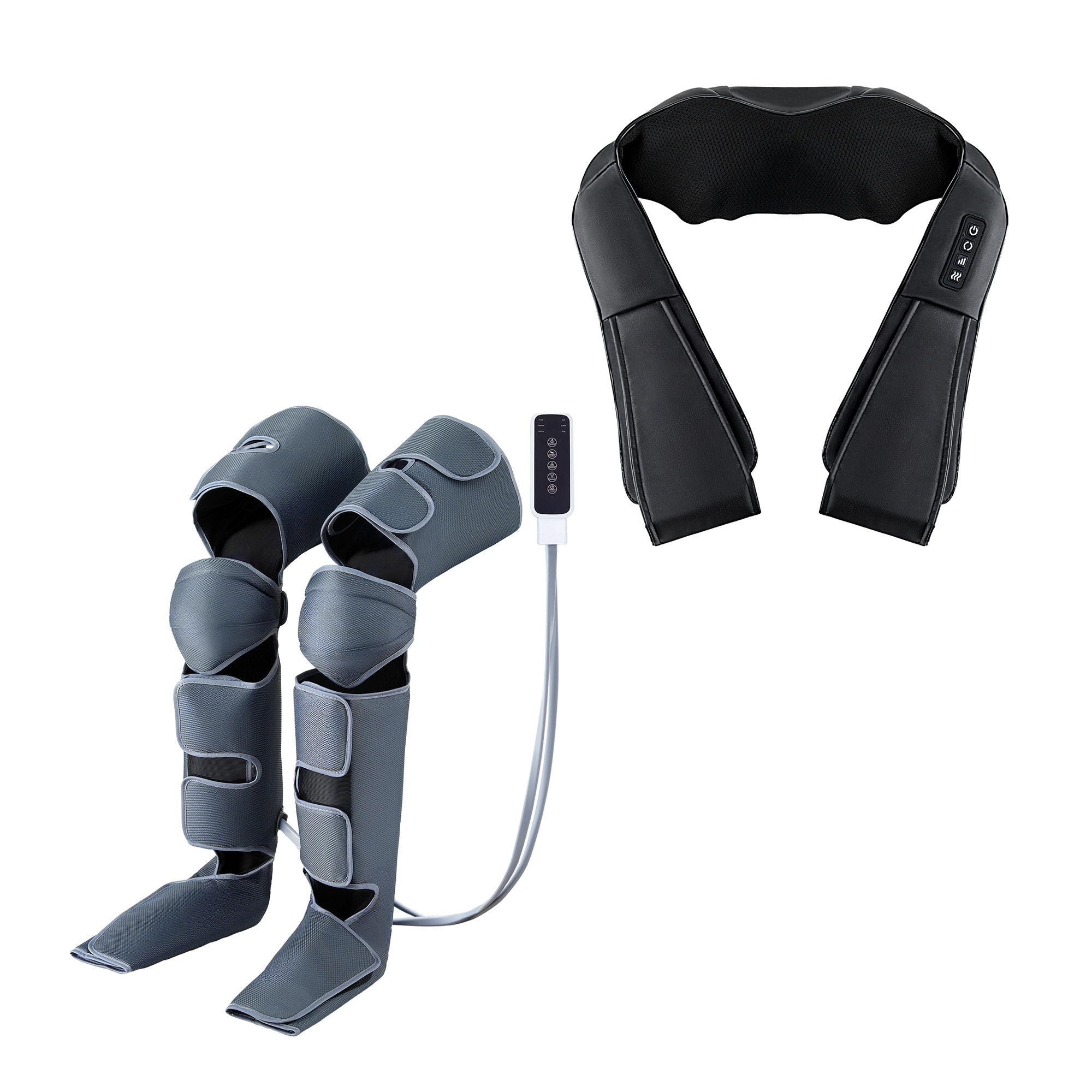 Electric Leg Foot Massager Air Wrap With Shiatsu Neck Massager Heating - Health & Beauty > Massage & Relaxation > Massagers - Rivercity House & Home Co. (ABN 18 642 972 209) - Affordable Modern Furniture Australia