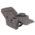 Electric Massage Recliner Chair 8-Point with Heat and Cup Holders - Grey