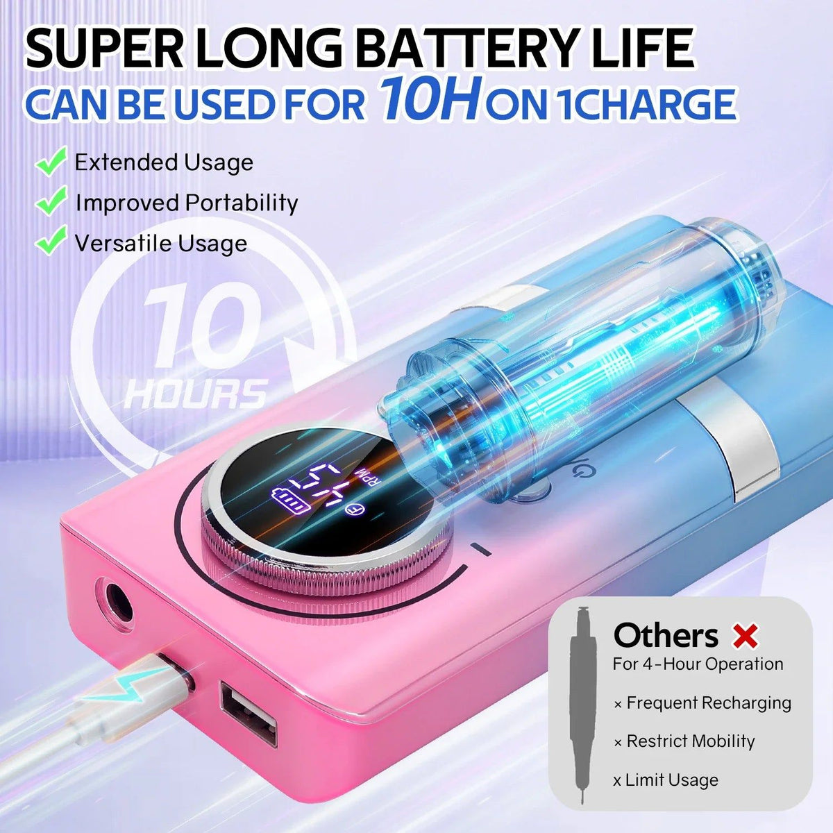 Electric Nail Drill Kit Professional 45000RPM - Tools > Other Tools > Hand Tools - Rivercity House & Home Co. (ABN 18 642 972 209) - Affordable Modern Furniture Australia