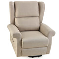 Electric Recliner Lift Chair with Massage and Heat Therapy for Elderly - Beige