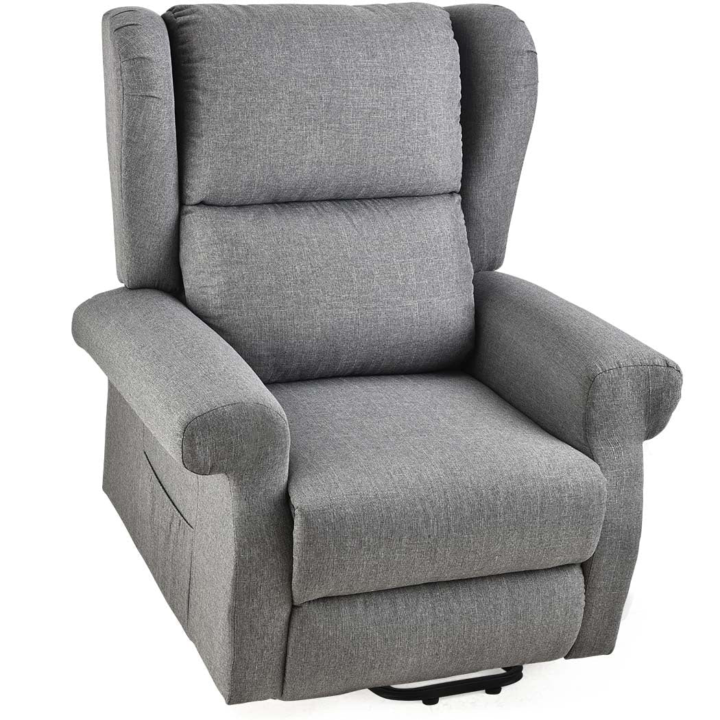 Electric Recliner Lift Chair with Massage and Heat Therapy for Elderly - Grey - Furniture > Bar Stools & Chairs > Massage Chairs - Rivercity House & Home Co. (ABN 18 642 972 209) - Affordable Modern Furniture Australia