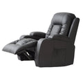 Electric Reclining Massage Chair with Heated Lumbar and Remote Control - Black