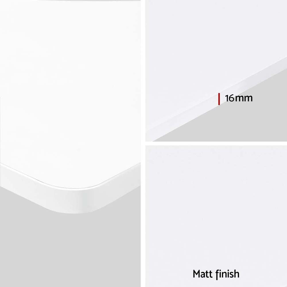 Electric Standing Desk 140cm Adjustable Height Motorised Home Office Desk White - Furniture > Office > Desks - Rivercity House & Home Co. (ABN 18 642 972 209) - Affordable Modern Furniture Australia