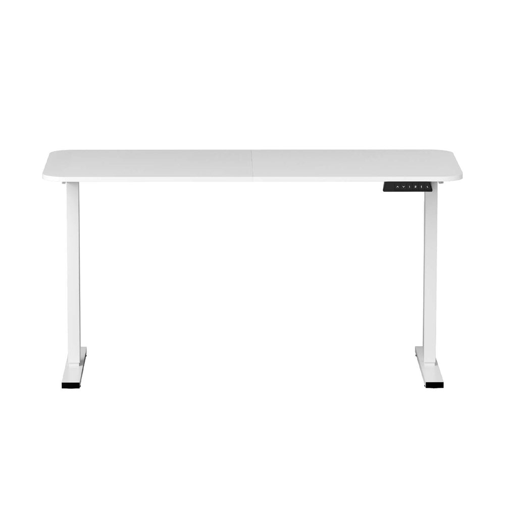 Electric Standing Desk 140cm Adjustable Height Motorised Home Office Desk White - Furniture > Office > Desks - Rivercity House & Home Co. (ABN 18 642 972 209) - Affordable Modern Furniture Australia