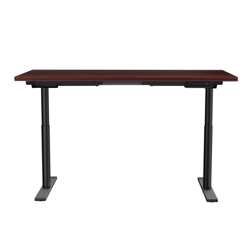 Electric Standing Desk Adjustable Sit Stand Desks Black Walnut 140cm - Furniture > Office - Rivercity House & Home Co. (ABN 18 642 972 209) - Affordable Modern Furniture Australia