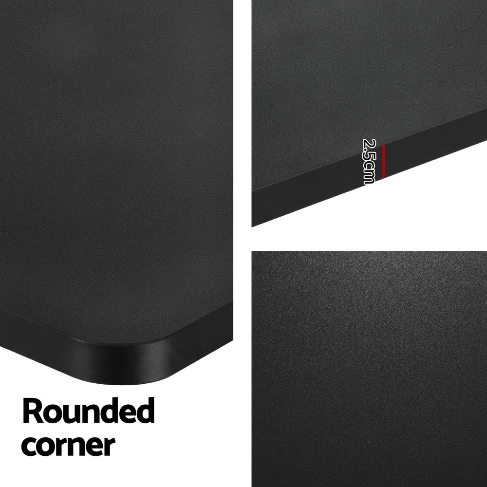 Electric Standing Desk Adjustable Sit Stand Desks White Black 140cm - Furniture > Office - Rivercity House & Home Co. (ABN 18 642 972 209) - Affordable Modern Furniture Australia