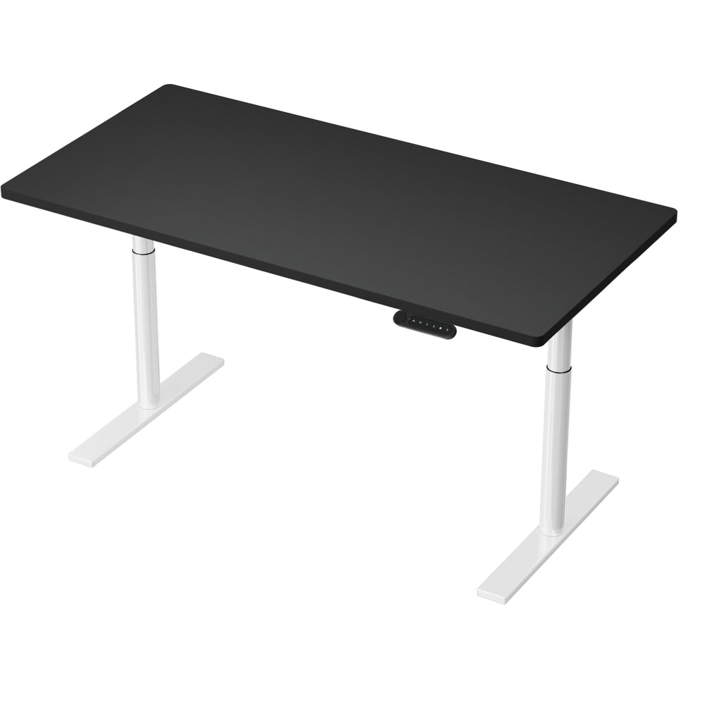 Electric Standing Desk Adjustable Sit Stand Desks White Black 140cm - Furniture > Office - Rivercity House & Home Co. (ABN 18 642 972 209) - Affordable Modern Furniture Australia