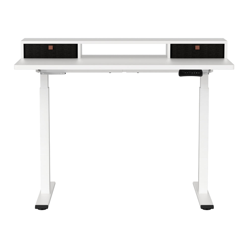 Electric Standing Desk Dual Motor Office Table With Shelf Drawer120CM - Furniture > Office > Office & Desk Chairs - Rivercity House & Home Co. (ABN 18 642 972 209) - Affordable Modern Furniture Australia