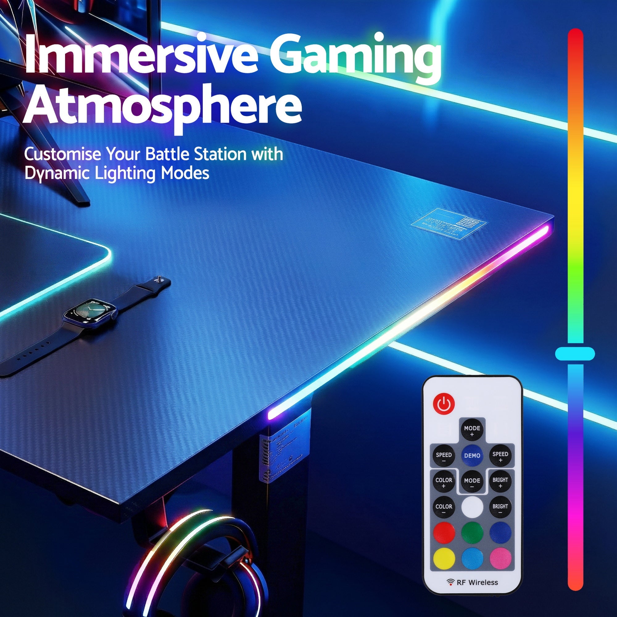 Electric Standing Desk Height Adjustable Gaming Desk Home Office 140cm - Furniture > Office > Desks - Rivercity House & Home Co. (ABN 18 642 972 209) - Affordable Modern Furniture Australia