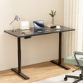 Electric Standing Desk Height Adjustable Sit Stand Desks Black 140cm
