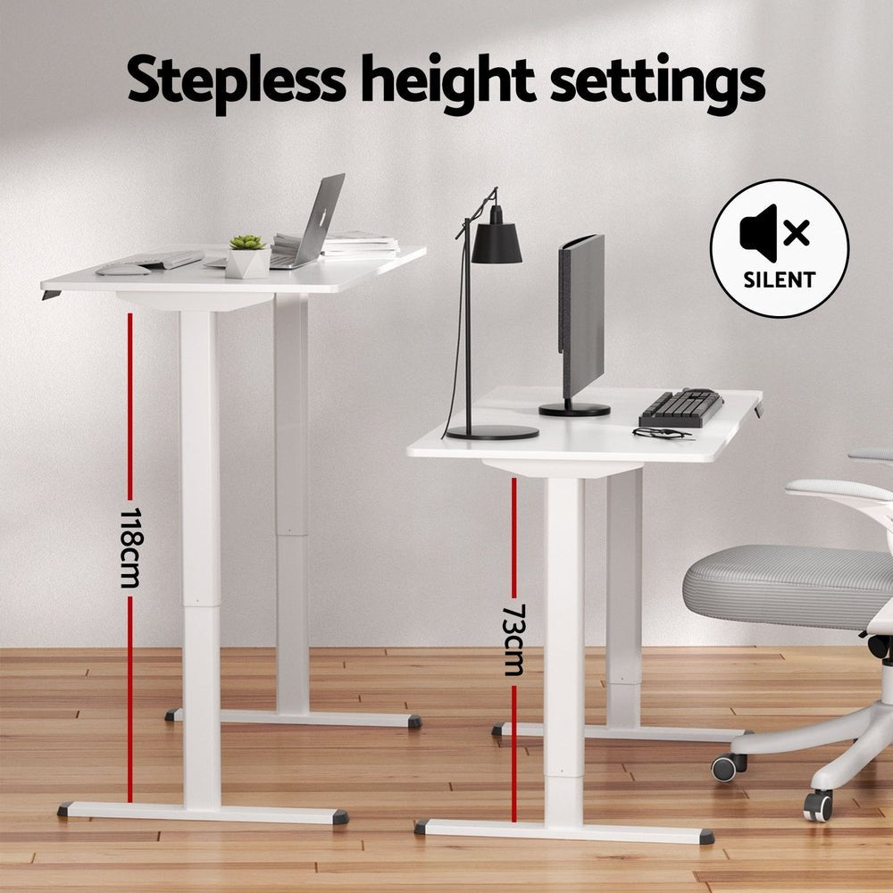 Electric Standing Desk Sit Stand Desks 120CM - Furniture > Office - Rivercity House & Home Co. (ABN 18 642 972 209) - Affordable Modern Furniture Australia