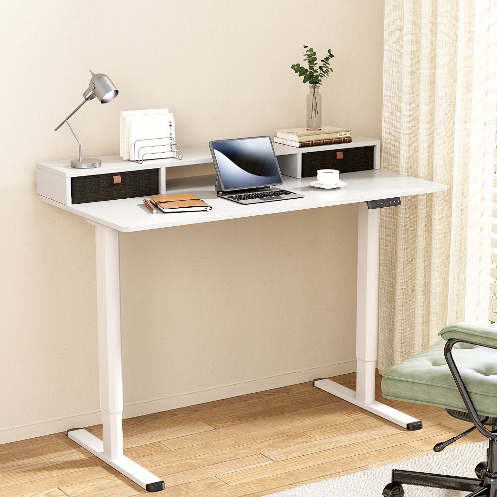 Electric Standing Desk Sit Stand Desks 120CM - Furniture > Office - Rivercity House & Home Co. (ABN 18 642 972 209) - Affordable Modern Furniture Australia