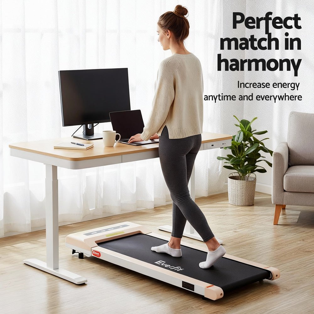 Electric Treadmill with 120cm Automatic Standing Desk Walking Pad 360mm - Furniture > Office > Desks - Rivercity House & Home Co. (ABN 18 642 972 209) - Affordable Modern Furniture Australia