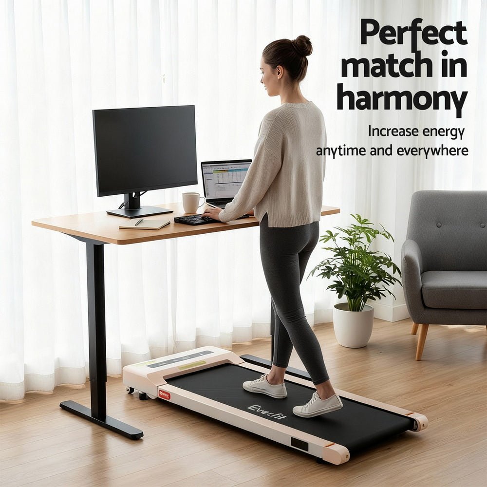 Electric Treadmill with 120cm Automatic Standing Desk Walking Pad 360mm - Furniture > Office > Desks - Rivercity House & Home Co. (ABN 18 642 972 209) - Affordable Modern Furniture Australia