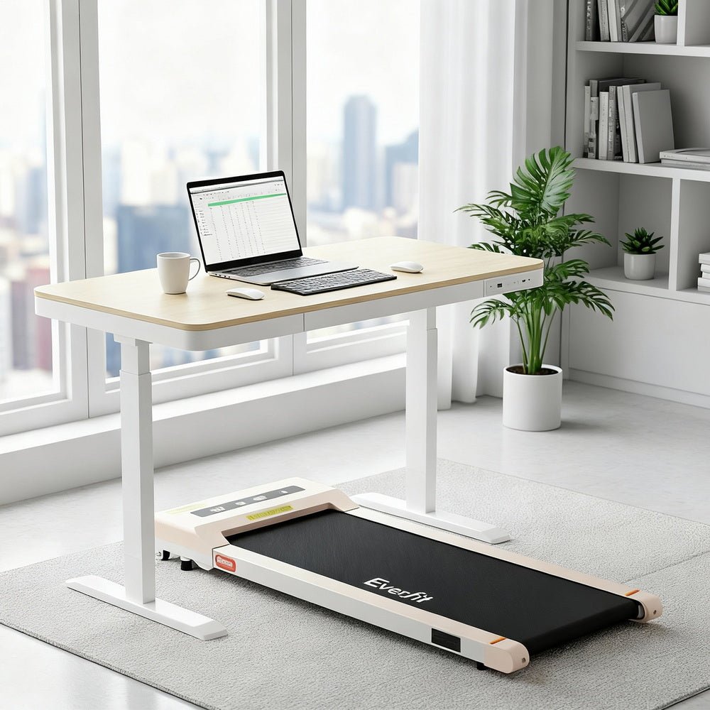 Electric Treadmill with 120cm Automatic Standing Desk Walking Pad 360mm - Furniture > Office > Desks - Rivercity House & Home Co. (ABN 18 642 972 209) - Affordable Modern Furniture Australia