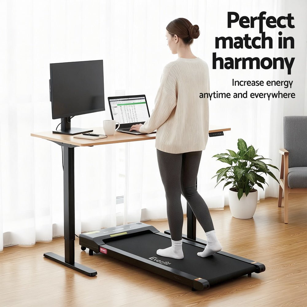 Electric Treadmill with 120cm Automatic Standing Desk Walking Pad 400mm - Furniture > Office > Desks - Rivercity House & Home Co. (ABN 18 642 972 209) - Affordable Modern Furniture Australia