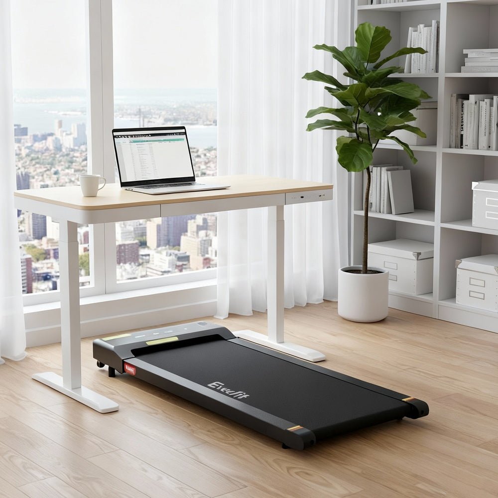 Electric Treadmill with 120cm Automatic Standing Desk Walking Pad 400mm - Furniture > Office > Desks - Rivercity House & Home Co. (ABN 18 642 972 209) - Affordable Modern Furniture Australia