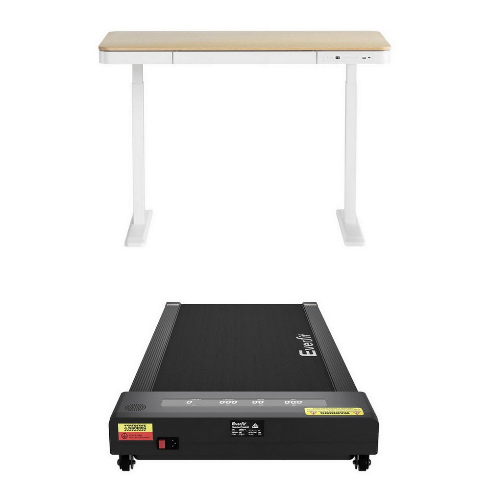 Electric Treadmill with 120cm Automatic Standing Desk Walking Pad 400mm - Furniture > Office > Desks - Rivercity House & Home Co. (ABN 18 642 972 209) - Affordable Modern Furniture Australia