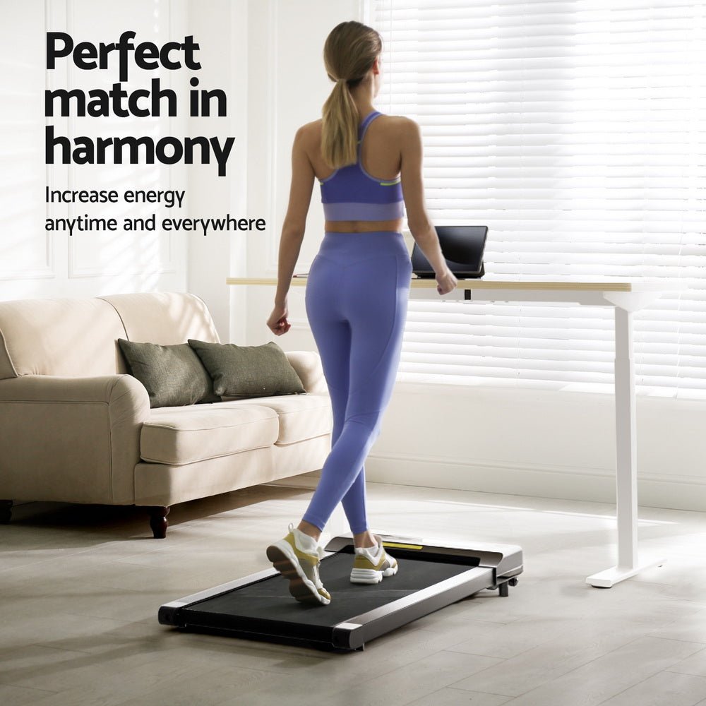 Electric Treadmill with 120cm Automatic Standing Desk Walking Pad 400mm - Furniture > Office > Desks - Rivercity House & Home Co. (ABN 18 642 972 209) - Affordable Modern Furniture Australia