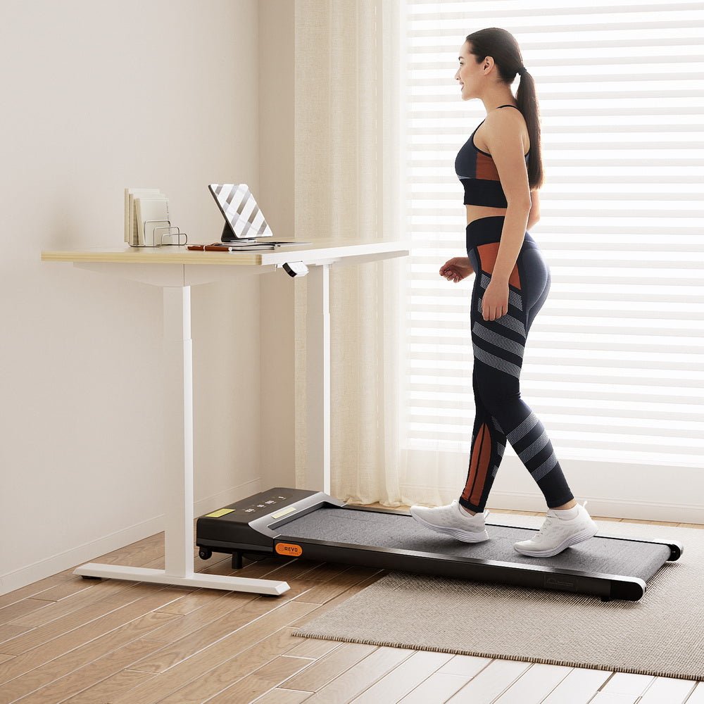 Electric Treadmill with 120cm Automatic Standing Desk Walking Pad 400mm - Furniture > Office > Desks - Rivercity House & Home Co. (ABN 18 642 972 209) - Affordable Modern Furniture Australia