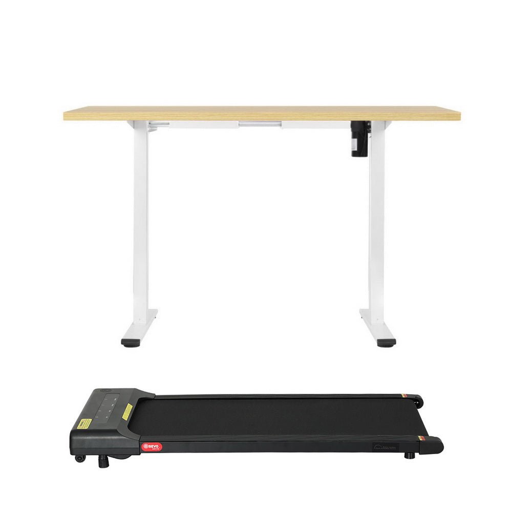 Electric Treadmill with 120cm Automatic Standing Desk Walking Pad 400mm - Furniture > Office > Desks - Rivercity House & Home Co. (ABN 18 642 972 209) - Affordable Modern Furniture Australia