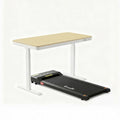 Electric Treadmill with 120cm Automatic Standing Desk and 400mm Walking Pad - White Oak