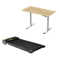 Electric Treadmill with 120cm Automatic Standing Desk Walking Pad 400mm