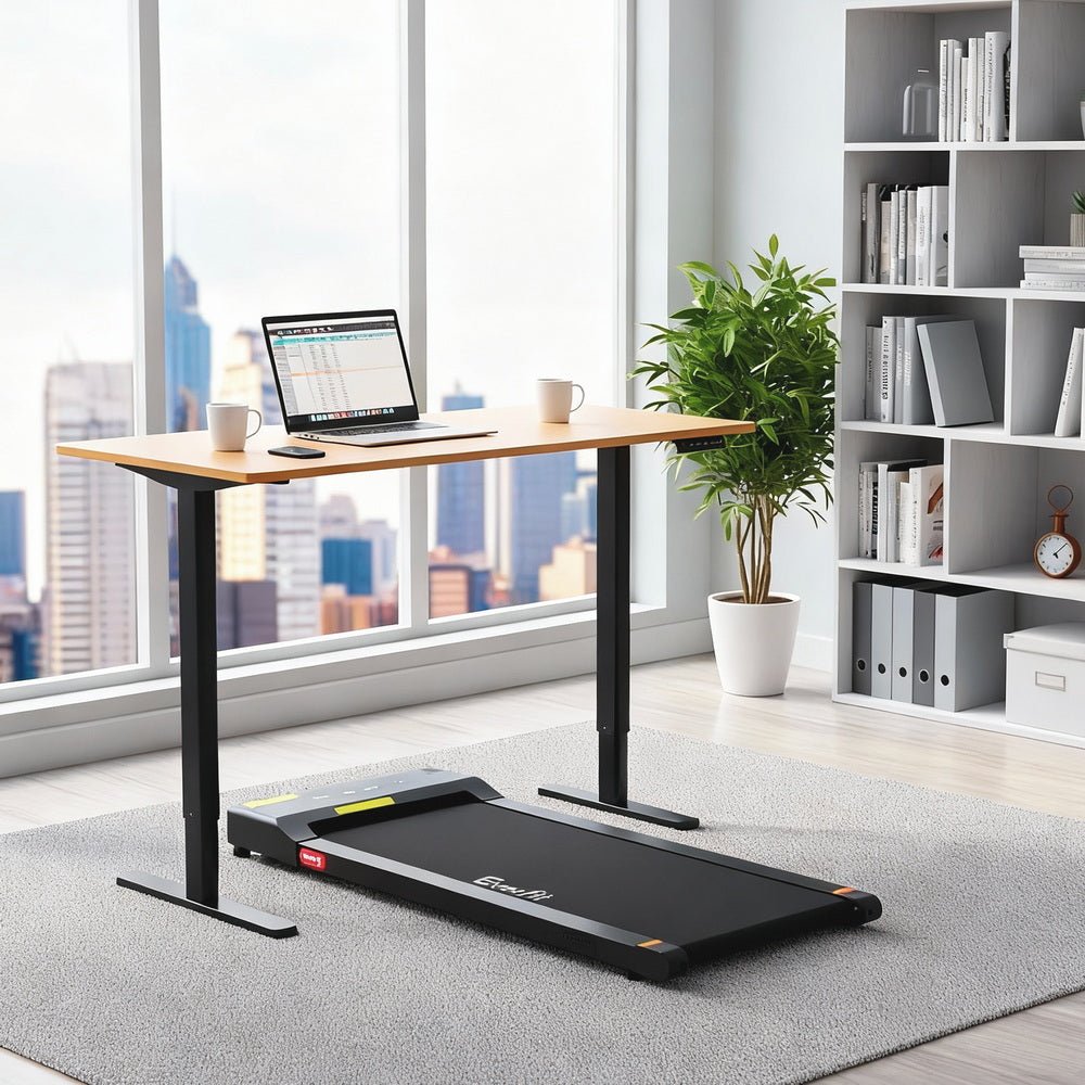 Electric Treadmill with 120cm Automatic Standing Desk Walking Pad 400mm - Furniture > Office > Desks - Rivercity House & Home Co. (ABN 18 642 972 209) - Affordable Modern Furniture Australia
