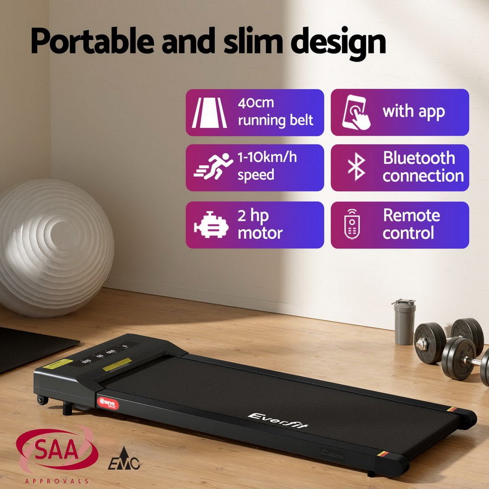 Electric Treadmill with 120cm Automatic Standing Desk Walking Pad 400mm - Furniture > Office > Desks - Rivercity House & Home Co. (ABN 18 642 972 209) - Affordable Modern Furniture Australia
