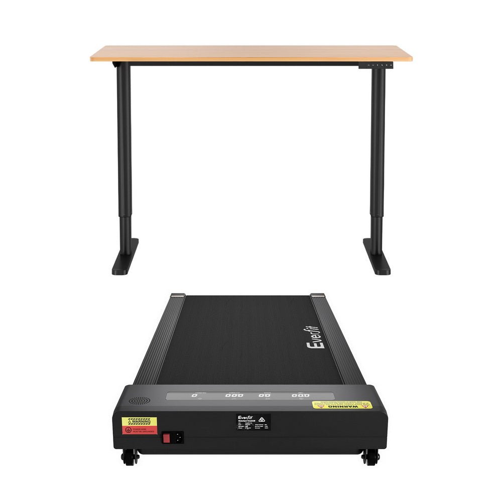 Electric Treadmill with 120cm Automatic Standing Desk Walking Pad 400mm - Furniture > Office > Desks - Rivercity House & Home Co. (ABN 18 642 972 209) - Affordable Modern Furniture Australia