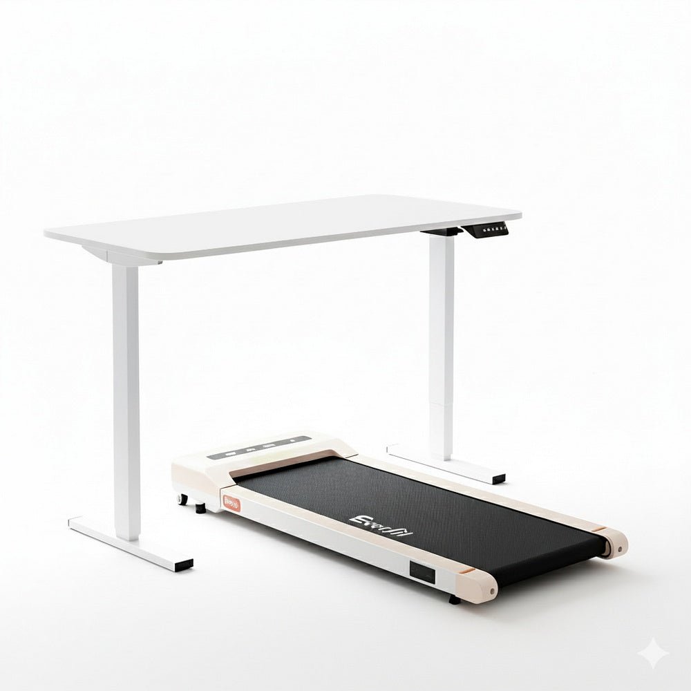 Electric Treadmill with 140cm Automatic Standing Desk Walking Pad 360mm - Furniture > Office > Desks - Rivercity House & Home Co. (ABN 18 642 972 209) - Affordable Modern Furniture Australia