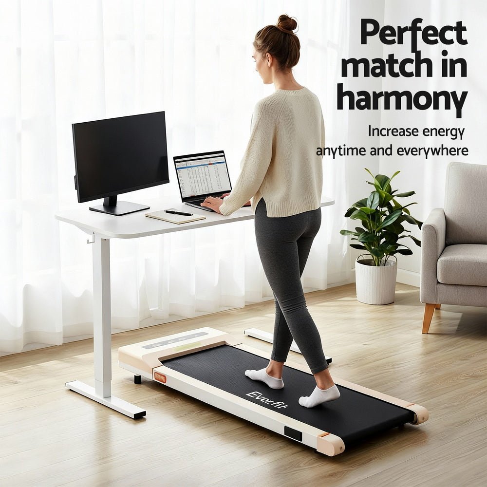Electric Treadmill with 140cm Automatic Standing Desk Walking Pad 360mm - Furniture > Office > Desks - Rivercity House & Home Co. (ABN 18 642 972 209) - Affordable Modern Furniture Australia