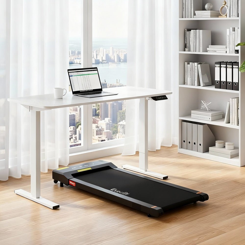 Electric Treadmill with 140cm Automatic Standing Desk Walking Pad 400mm - Furniture > Office > Desks - Rivercity House & Home Co. (ABN 18 642 972 209) - Affordable Modern Furniture Australia