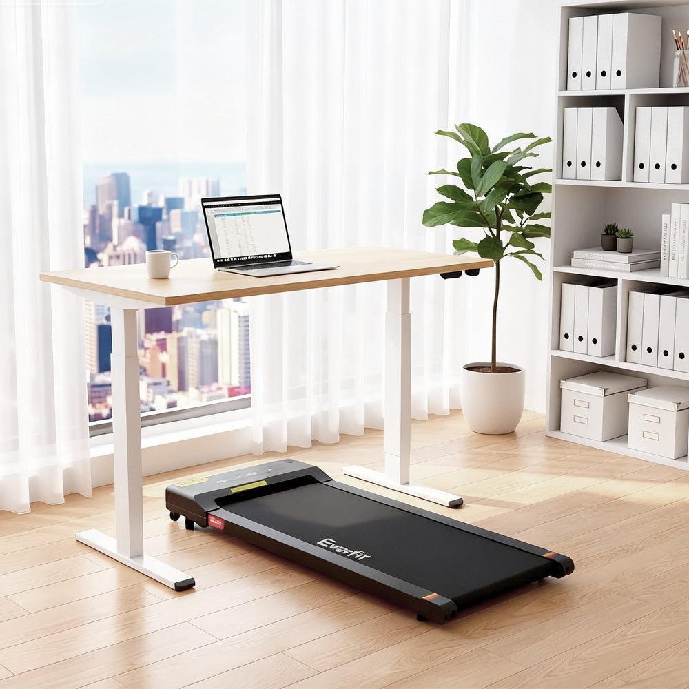 Electric Treadmill with 140cm Automatic Standing Desk Walking Pad 400mm - Furniture > Office > Desks - Rivercity House & Home Co. (ABN 18 642 972 209) - Affordable Modern Furniture Australia