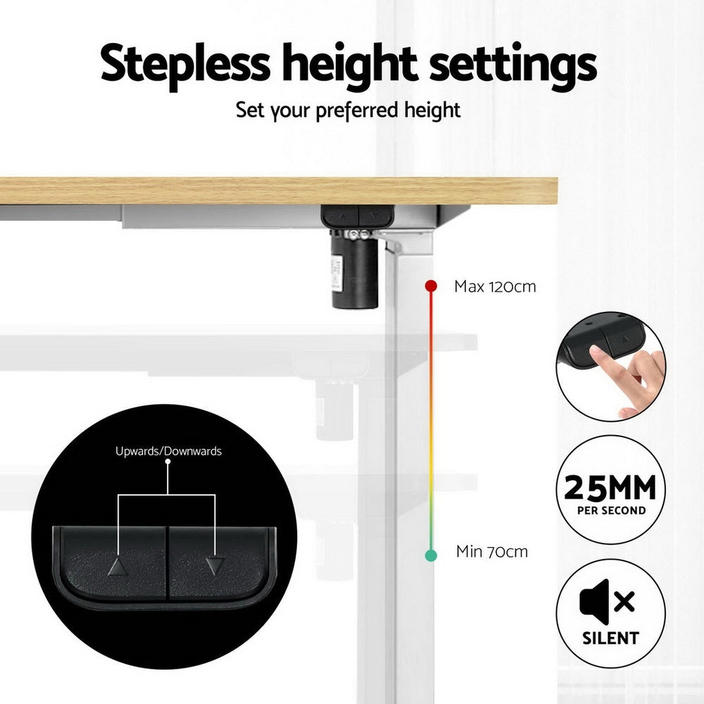 Electric Treadmill with 140cm Automatic Standing Desk Walking Pad 400mm - Furniture > Office > Desks - Rivercity House & Home Co. (ABN 18 642 972 209) - Affordable Modern Furniture Australia