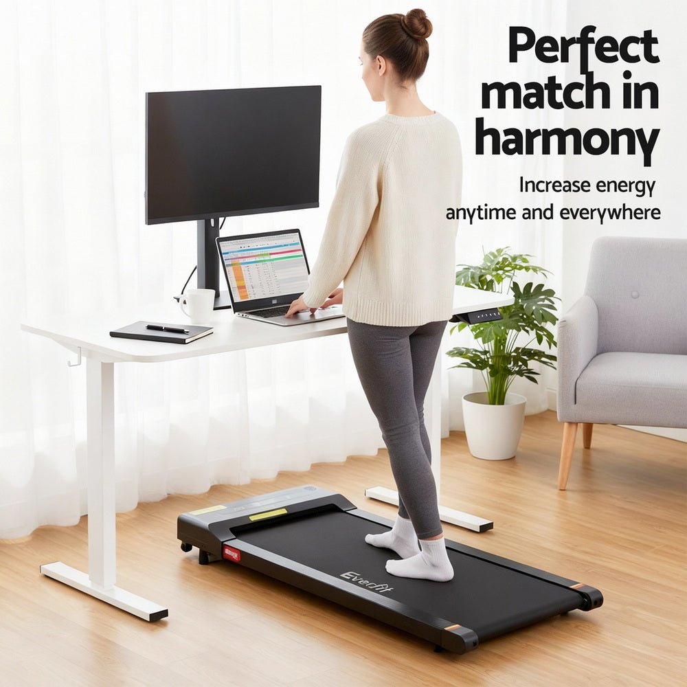Electric Treadmill with 140cm Automatic Standing Desk Walking Pad 400mm - Furniture > Office > Desks - Rivercity House & Home Co. (ABN 18 642 972 209) - Affordable Modern Furniture Australia