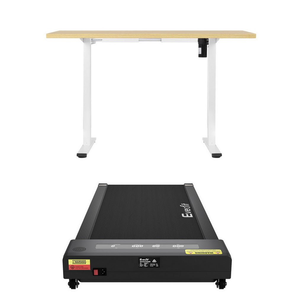 Electric Treadmill with 140cm Automatic Standing Desk Walking Pad 400mm - Furniture > Office > Desks - Rivercity House & Home Co. (ABN 18 642 972 209) - Affordable Modern Furniture Australia