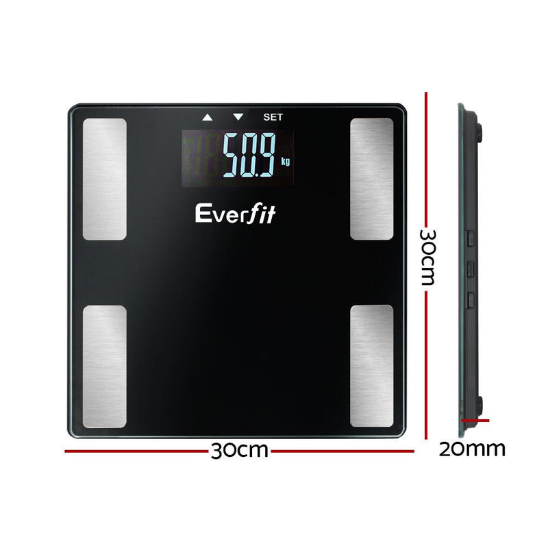 Electronic Digital Bathroom Scales Body Fat Scale Bluetooth Weight 180KG - Rivercity House & Home Co. (ABN 18 642 972 209) - Affordable Modern Furniture Australia