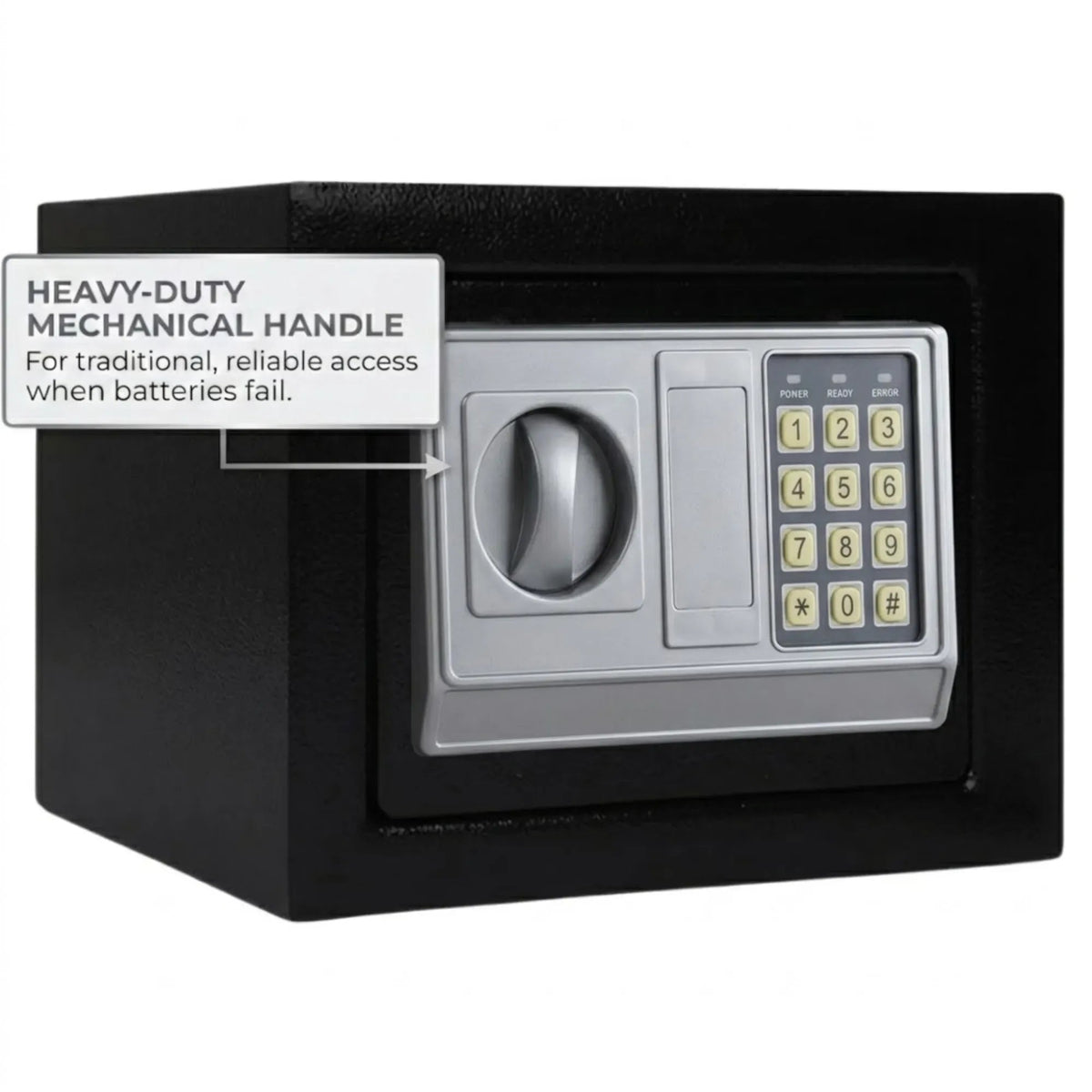 Electronic Safe Box with Deposit Slot and Programmable Keypad - Black - Home & Garden > Home Office Accessories > Desk Accessories - Rivercity House & Home Co. (ABN 18 642 972 209) - Affordable Modern Furniture Australia