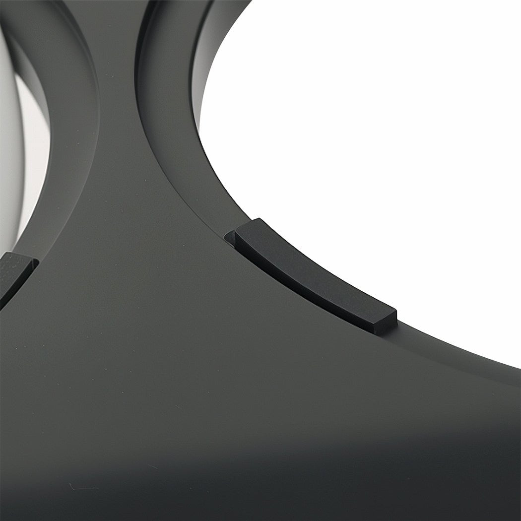 Elevated Dog Bowls Adjustable 6 Height Large Raised Feeder with Bowls - Black and Grey - Rivercity House & Home Co. (ABN 18 642 972 209) - Affordable Modern Furniture Australia