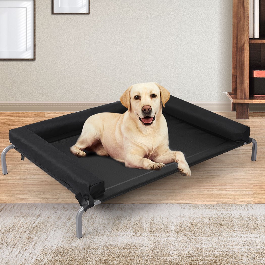 Elevated Large Pet Bed for Dog, Puppy, Cat - Black - Rivercity House & Home Co. (ABN 18 642 972 209) - Affordable Modern Furniture Australia