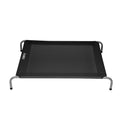 Elevated Large Trampoline Pet Bed for Dogs - Black