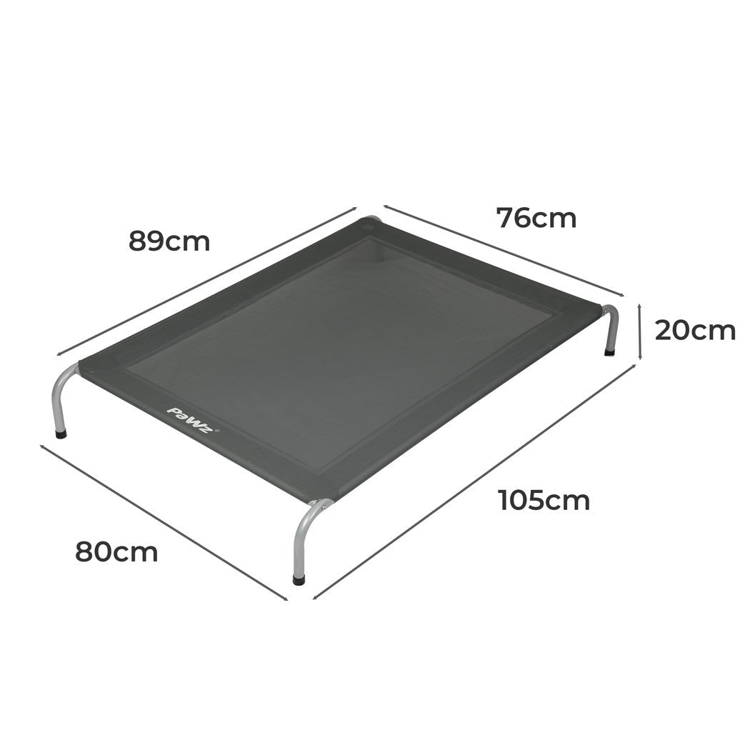 Elevated Large Trampoline Pet Bed for Dogs - Grey - Rivercity House & Home Co. (ABN 18 642 972 209) - Affordable Modern Furniture Australia