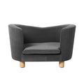 Elevated Luxury Pet Sofa with Anti-Slip Feet - Grey