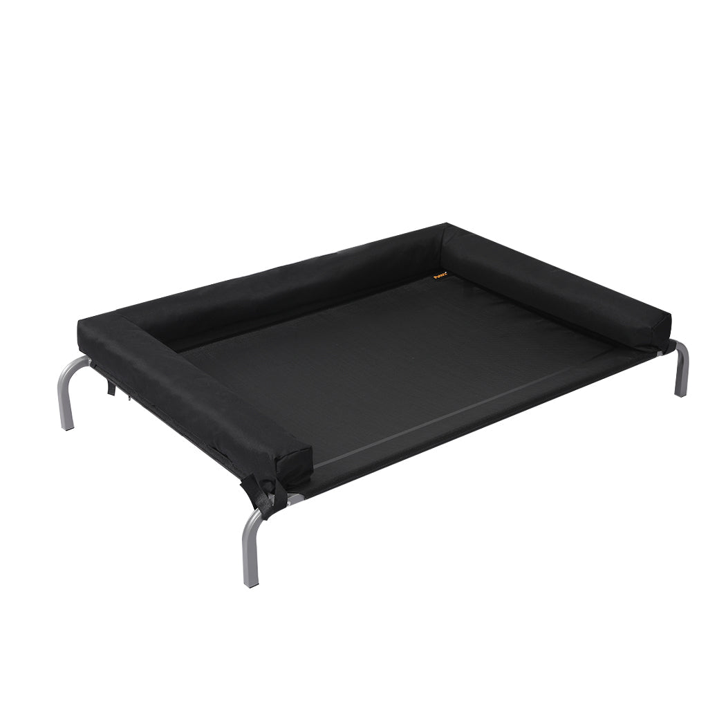 Elevated Medium Pet Bed for Dog Puppy Cat - Black - Rivercity House & Home Co. (ABN 18 642 972 209) - Affordable Modern Furniture Australia