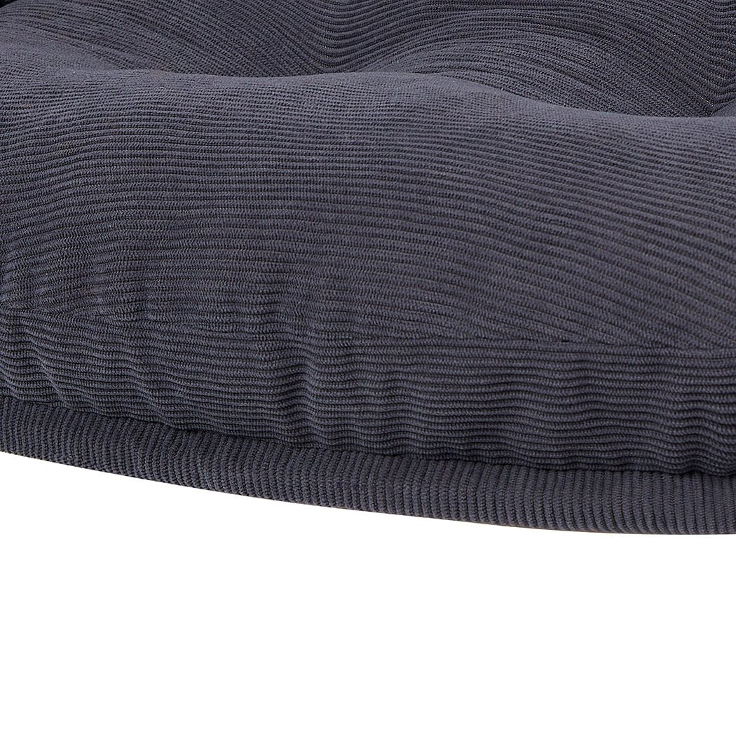 Elevated Pet Sofa Bed Couch L Size with Wooden Base - Grey - Rivercity House & Home Co. (ABN 18 642 972 209) - Affordable Modern Furniture Australia