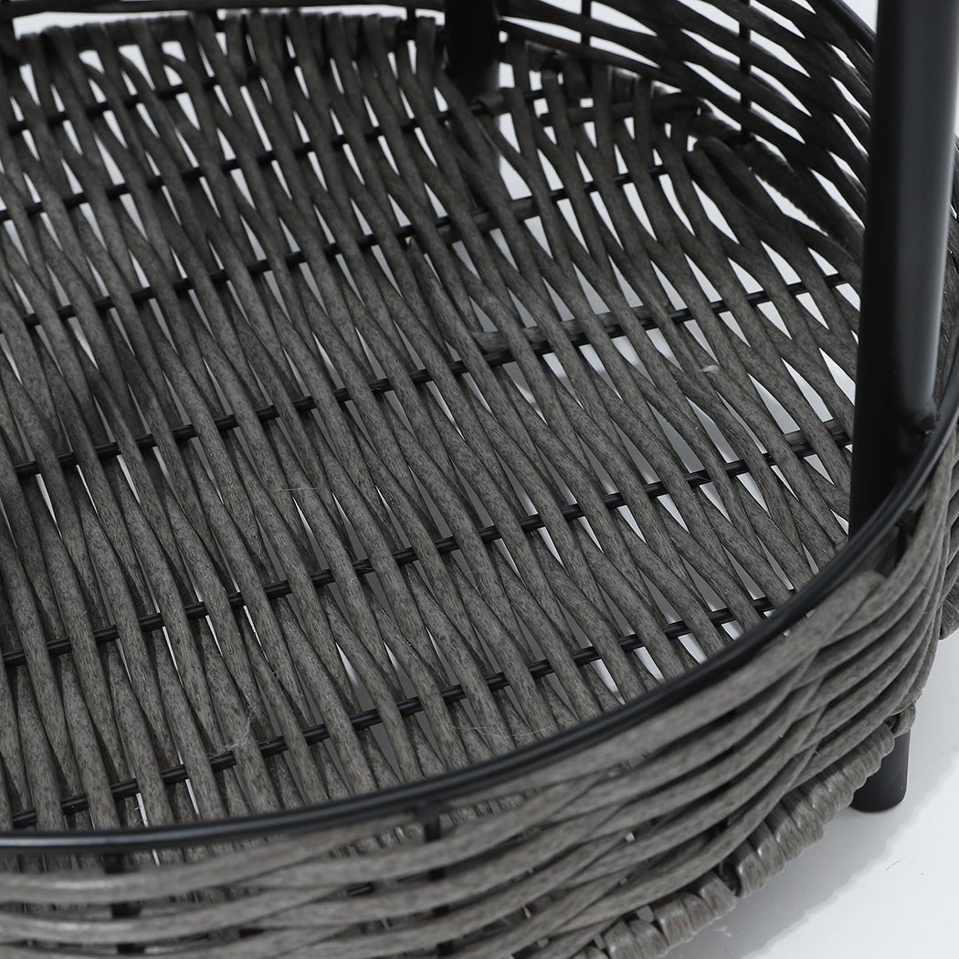 Elevated Rattan Pet Bed with Cushion - Natural - Rivercity House & Home Co. (ABN 18 642 972 209) - Affordable Modern Furniture Australia